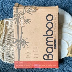 Bamboo Reusable White Cotton Rounds (20) with Mesh Bag